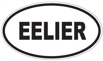 EELIER - Oval Sticker