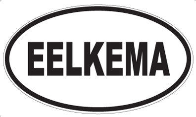 EELKEMA - Oval Sticker