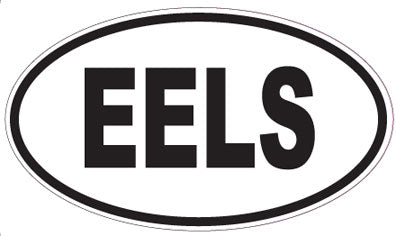 EELS - Oval Sticker