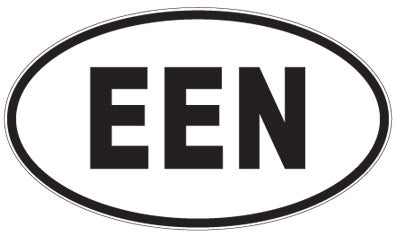 EEN - 3 Letter Initials Oval Magnet