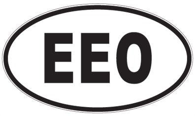 EEO - 3 Letter Initials Oval Magnet