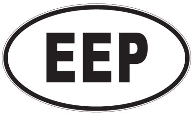 EEP - 3 Letter Initials Oval Magnet
