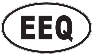 EEQ - 3 Letter Initials Oval Magnet
