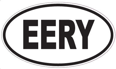 EERY - Oval Sticker