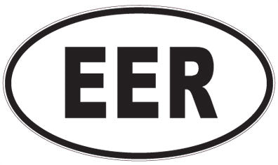 EER - 3 Letter Initials Oval Magnet