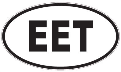 EET - 3 Letter Initials Oval Magnet