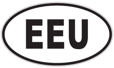 EEU - 3 Letter Initials Oval Magnet