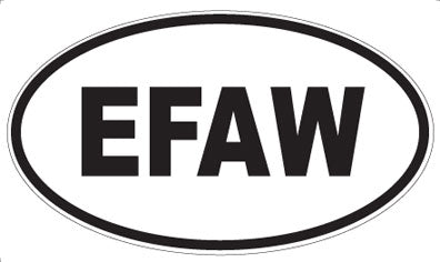 EFAW - Oval Sticker