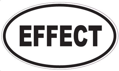 EFFECT - Oval Sticker