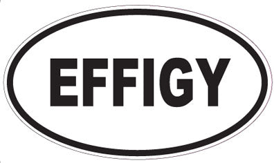 EFFIGY - Oval Sticker