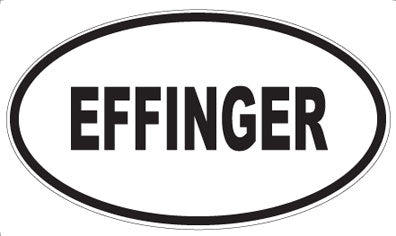 EFFINGER - Oval Magnet
