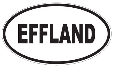 EFFLAND - Oval Sticker