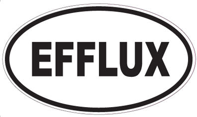 EFFLUX - Oval Sticker