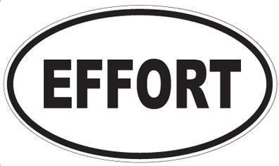 EFFORT - Oval Sticker