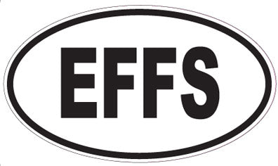 EFFS - Oval Sticker