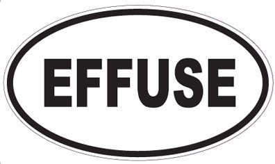 EFFUSE - Oval Sticker