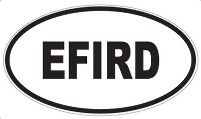 EFIRD - Oval Sticker