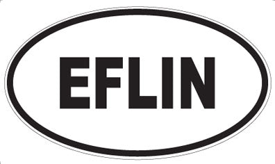 EFLIN - Oval Sticker