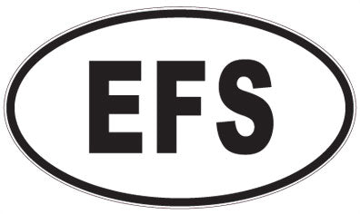 EFS - 3 Letter Initials Oval Magnet