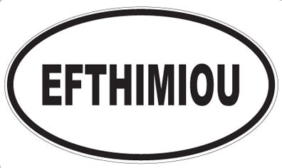 EFTHIMIOU - Oval Magnet