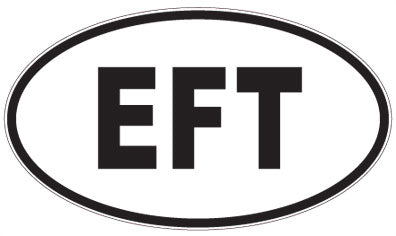 EFT - 3 Letter Initials Oval Magnet