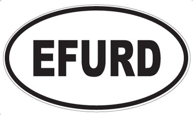 EFURD - Oval Sticker
