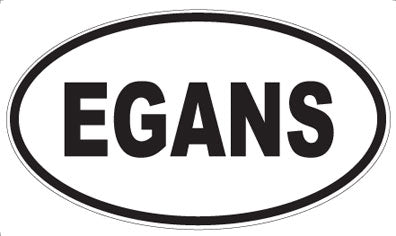 EGANS - Oval Sticker