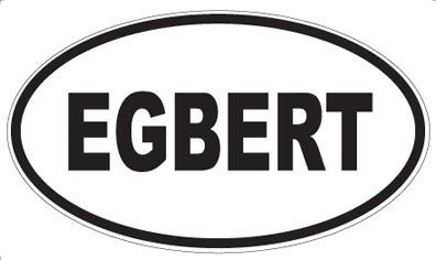 EGBERT - Oval Sticker