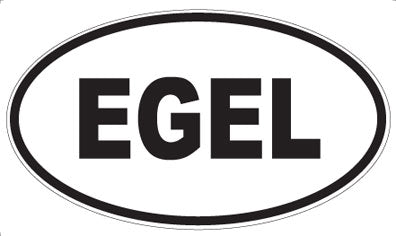 EGEL - Oval Sticker