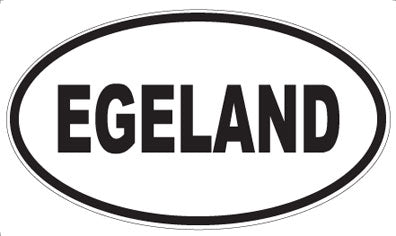 EGELAND - Oval Sticker