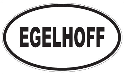 EGELHOFF - Oval Sticker