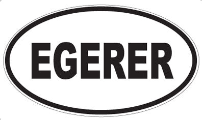 EGERER - Oval Sticker
