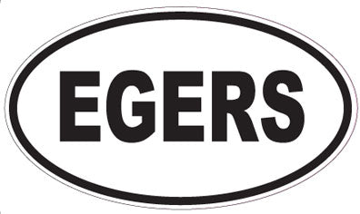 EGERS - Oval Sticker