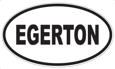 EGERTON - Oval Sticker
