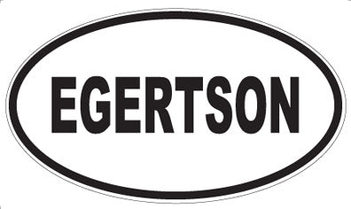 EGERTSON - Oval Sticker