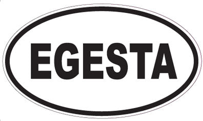 EGESTA - Oval Sticker