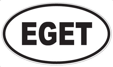 EGET - Oval Sticker