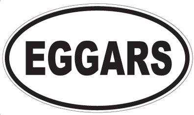 EGGARS - Oval Sticker