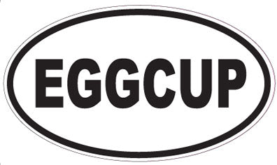 EGGCUP - Oval Sticker