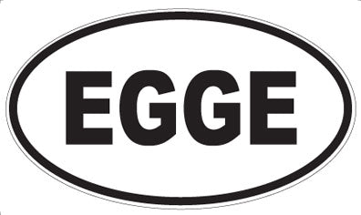 EGGE - Oval Sticker