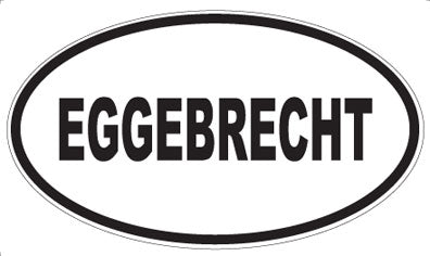 EGGEBRECHT - Oval Sticker