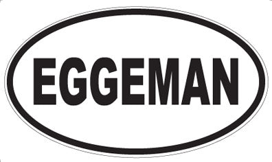EGGEMAN - Oval Sticker