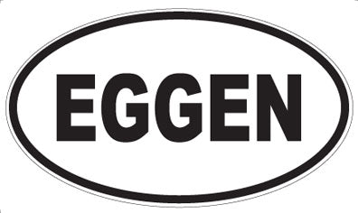 EGGEN - Oval Sticker