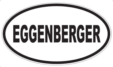 EGGENBERGER - Oval Sticker