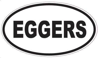 EGGERS - Oval Sticker