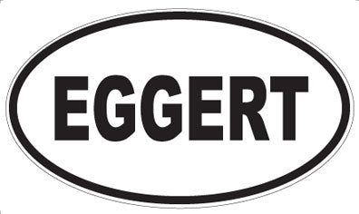 EGGERT - Oval Sticker