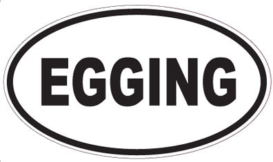 EGGING - Oval Sticker