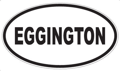 EGGINGTON - Oval Sticker