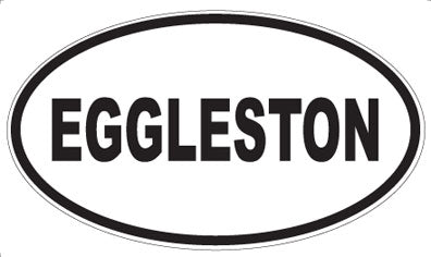 EGGLESTON - Oval Sticker