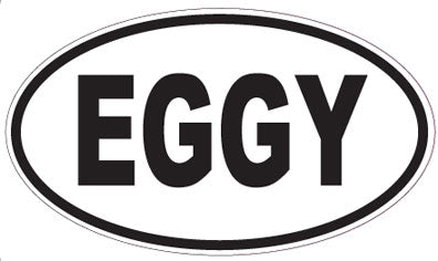 EGGY - Oval Sticker